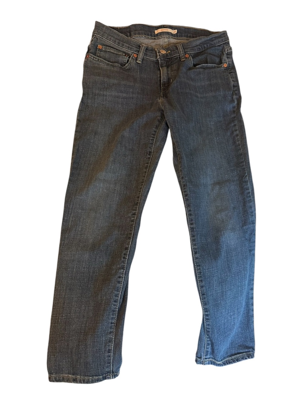 Levi Women's Boyfriend Straight Leg Jeans in Dark Blue